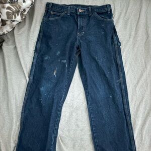 Dickies Men's Navy Straight Jeans